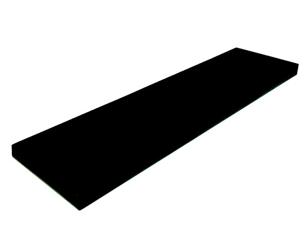 Prateleira Simples Preta 80x15 Cm Com Suporte Em Mdf [F031]