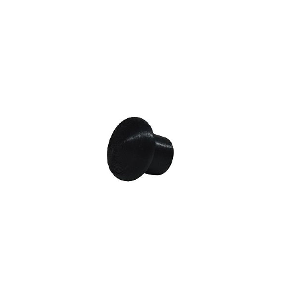 Puxador Bolinha Plastico Preto C 8 Pc [F031]