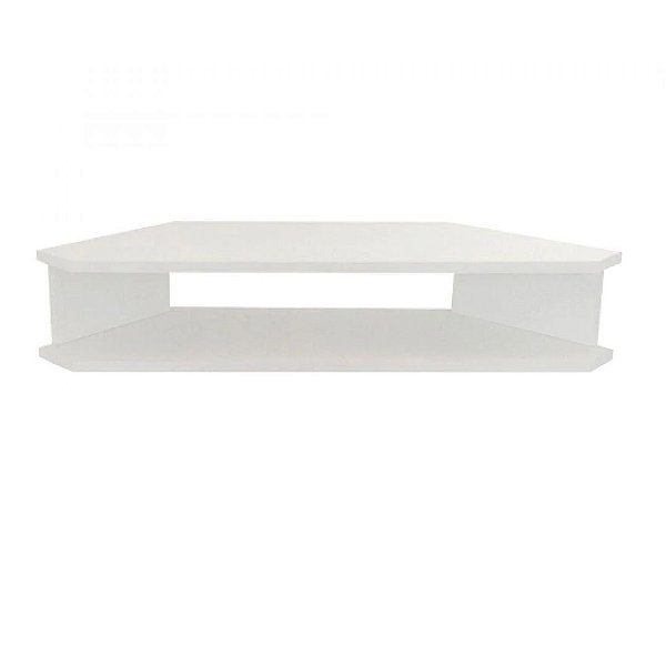 Rack Sala De Canto Branco Para Tv Ate 32 Polegadas Em Mdf [F031]