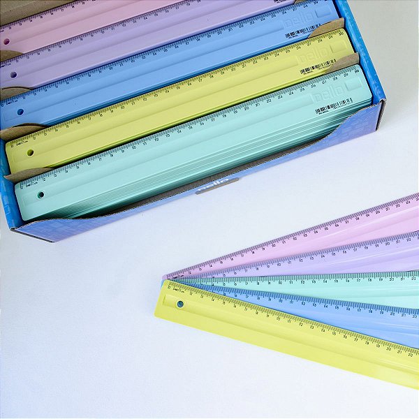 Régua De 30cm Serena Caixa C/ 30uns Cores Sortidas [F112]
