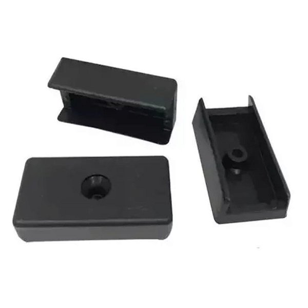 Sapata Para Moveis 18mm Espessura Em Plastico 3d Preto 4pc [F031]