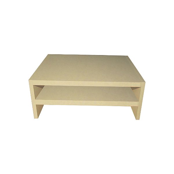 Suporte Duplo Para Monitor Em Mdf Natural [F031]