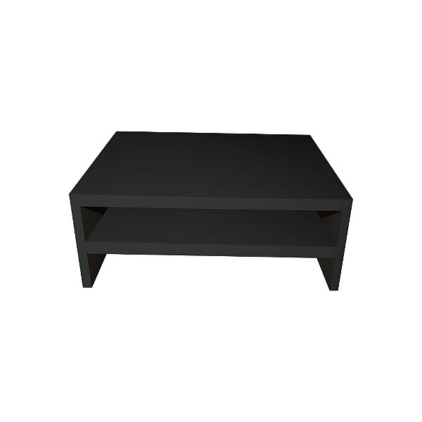 Suporte Duplo Para Monitor Em Mdf Preto [F031]