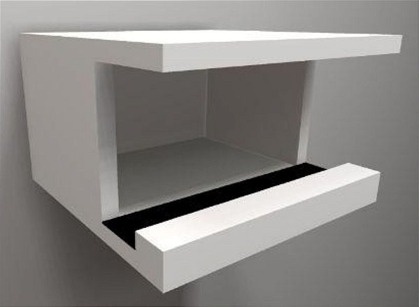 Suporte Para Bike Em Mdf Branco [F031]