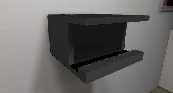 Suporte Para Bike Em Mdf Preto [F031]