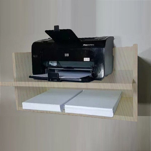 Suporte Para Impressora Com Nicho Trovarelli Madeirado [F031]