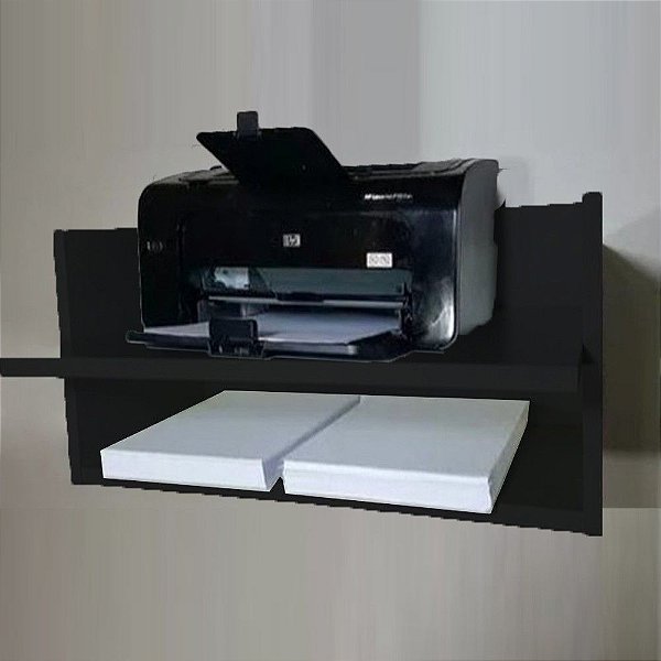 Suporte Para Impressora Com Nicho Trovarelli Preto [F031]