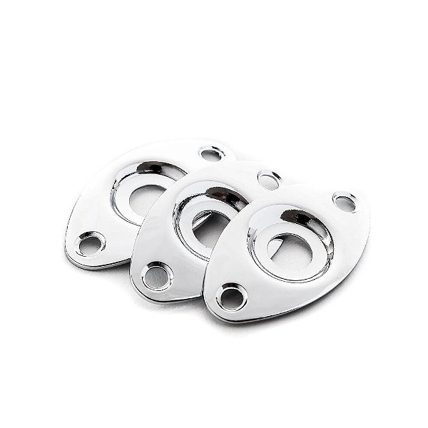 Suporte Para Jack Conexão Cromado (3 Unidades) Spirit CJC-CR [F035]