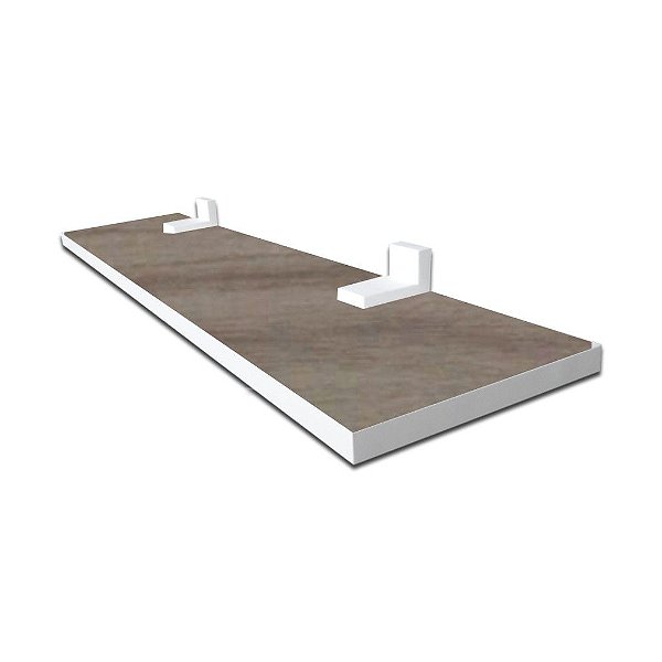 Prateleira linha Furta-Cor Em Mdf Com Borda De Pvc Branco 50x20 cm