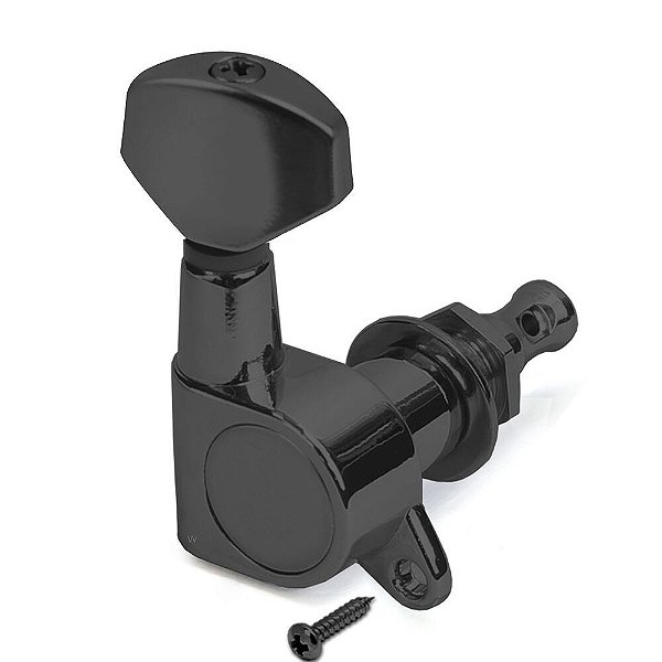 Tarraxa Guitarra Blindada Preta L6 Canhoto Spirit J07-BK-L6 [F035]