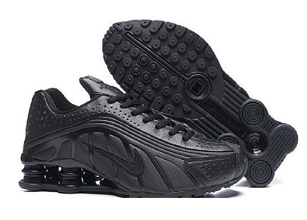 Tenis Masculino Shox R4 Preto Import [F116]