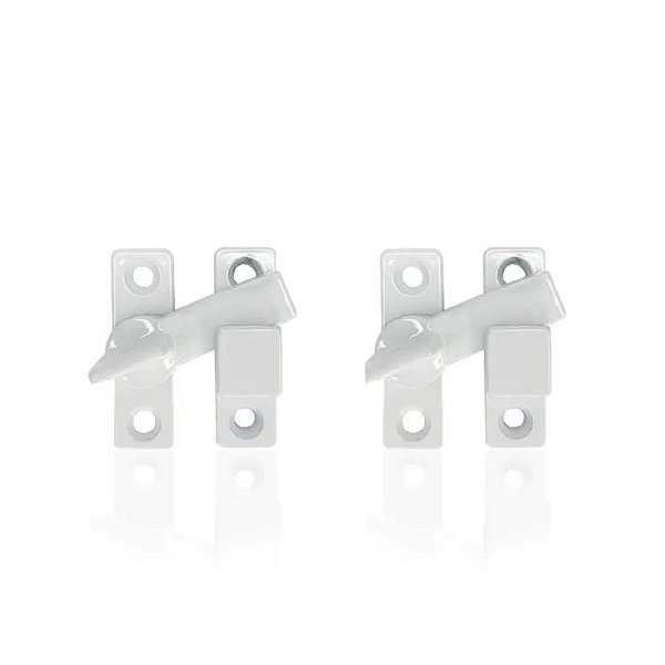 Tranqueta Trava Fecho Janela Portinhola Porta Branco C 30 [F031]