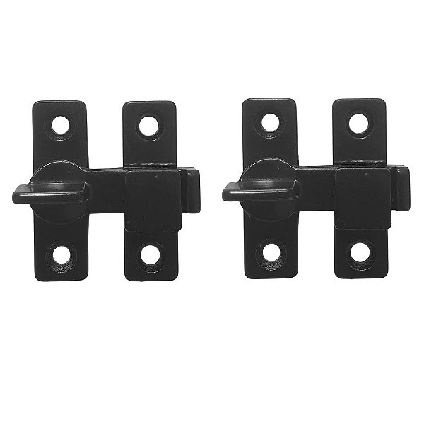 Tranqueta Trava Fecho Janela Portinhola Porta Preto C 20 [F031]