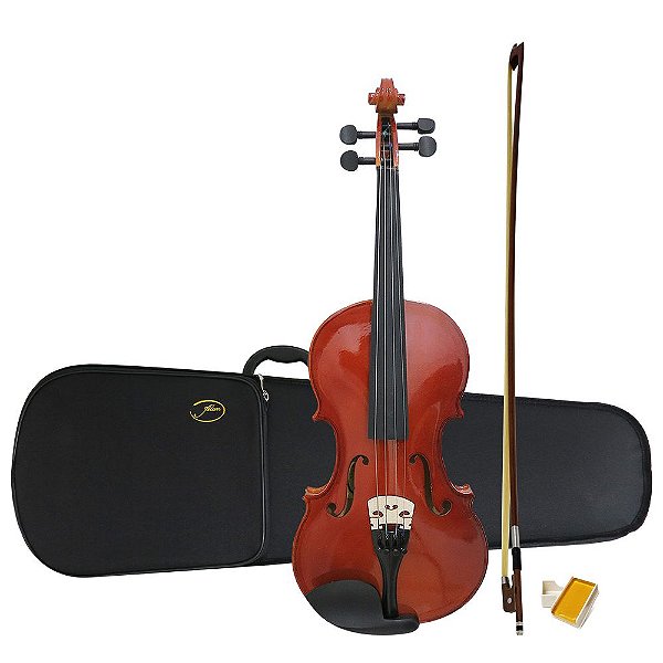 Viola Clássica De Arco Al 1310 3/4 Alan Com Case Arco Breu Cavalete [F097]
