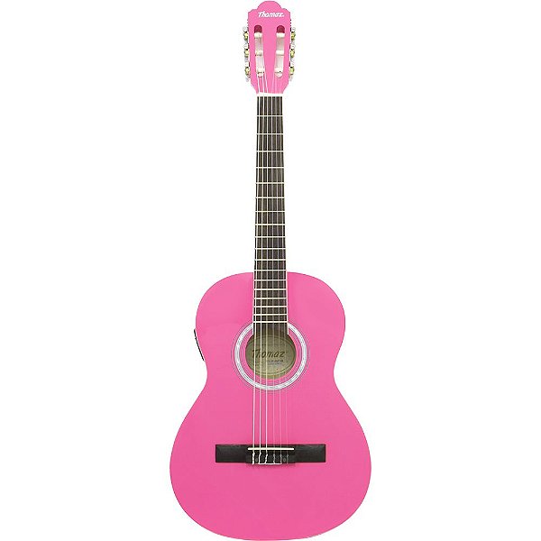 Violão Eletroacústico Kids De Nylon Tcg 360 Eq Rosa Thomaz [F097]