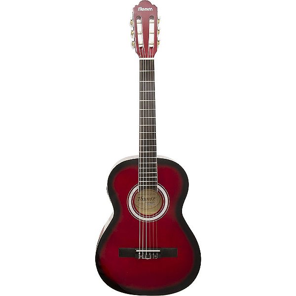 Violão Eletroacústico Kids De Nylon Tcg 360 Eq Vermelho Thomaz [F097]