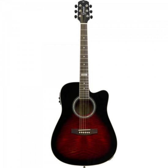 Violão Giannini GF1D CEQ Eletroacústico Aço Brown Red Burst Burst [F002]