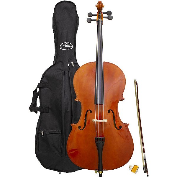 Violoncelo Al 1210 3/4 Alan Com Capa Arco Breu