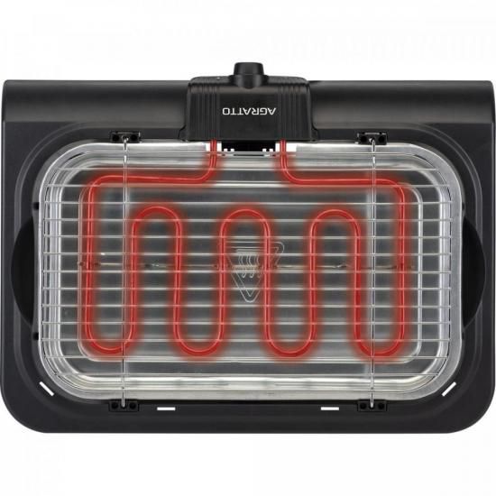 Churrasqueira Elétrica Agratto CH2-02 Mr.Cheff Preta 220v [F002]