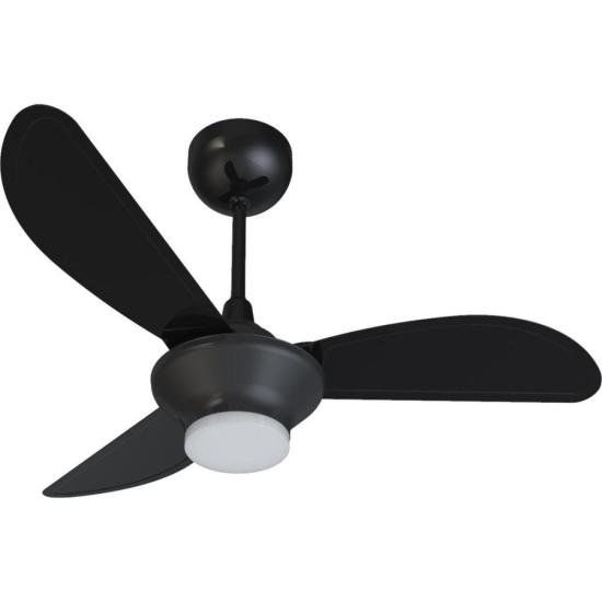 Ventilador de Teto Ventisol Mistral 3 Pás Preto Bivolt [F002]