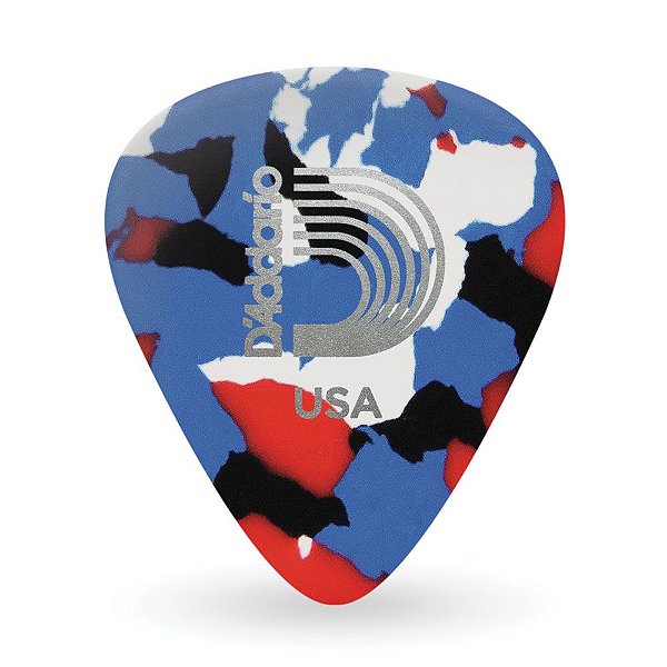 Palheta Celulóide Multicolorida .70 Média D Addario 1CMC4-10 [F035]