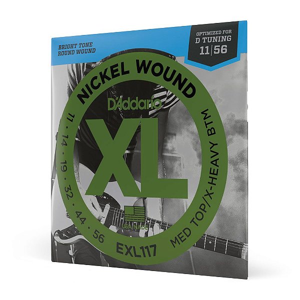 Encordoamento Guitarra 11-56 D Addario XL Nickel EXL117 [F035]