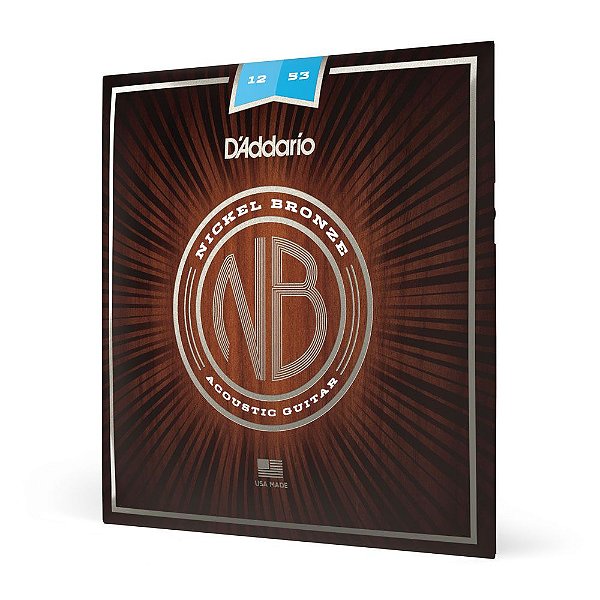 Encordoamento Violão Aço 12-53 D Addario Nickel Bronz NB1253 [F035]