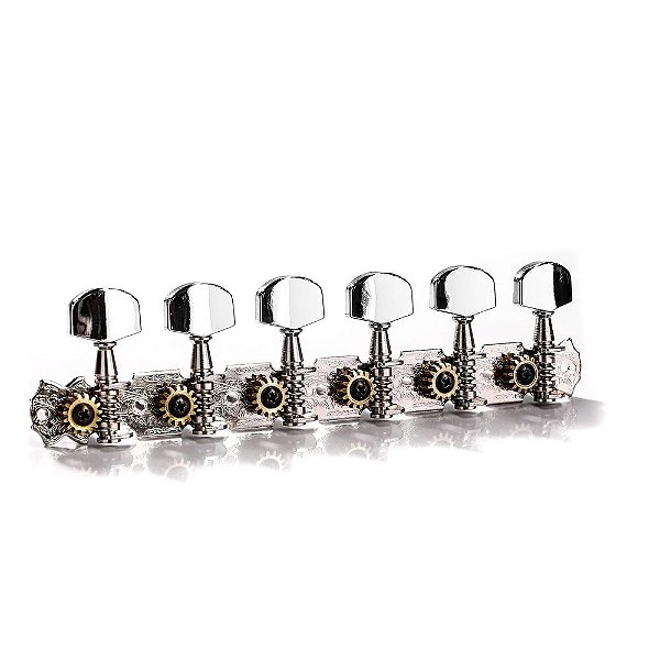 Tarraxa Para Guitarra Niquelada L6 Canhoto Spirit J32-NI-L6 [F035]