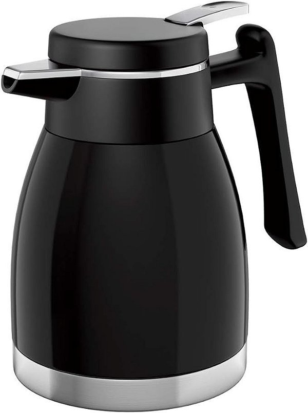 Bule Térmico Preto Quebec 1,2 Litro Gatilho Click Euro Home [F118]