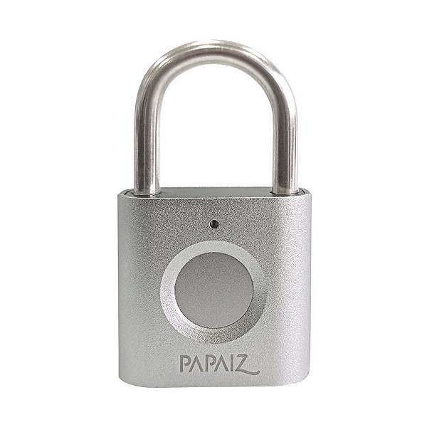 Cadeado Digital Com Biometria 30mm Prata Cf30 Papaiz [F118]