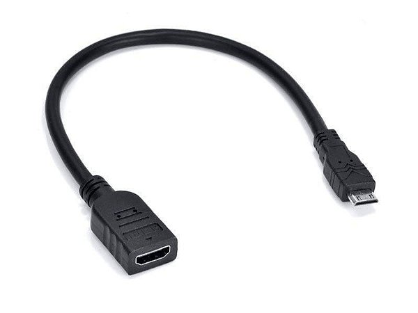 Cabo Adaptador De Video Cabo 23486 Mini Hdmi Macho Para Hdmi Femea 30cm [F083]