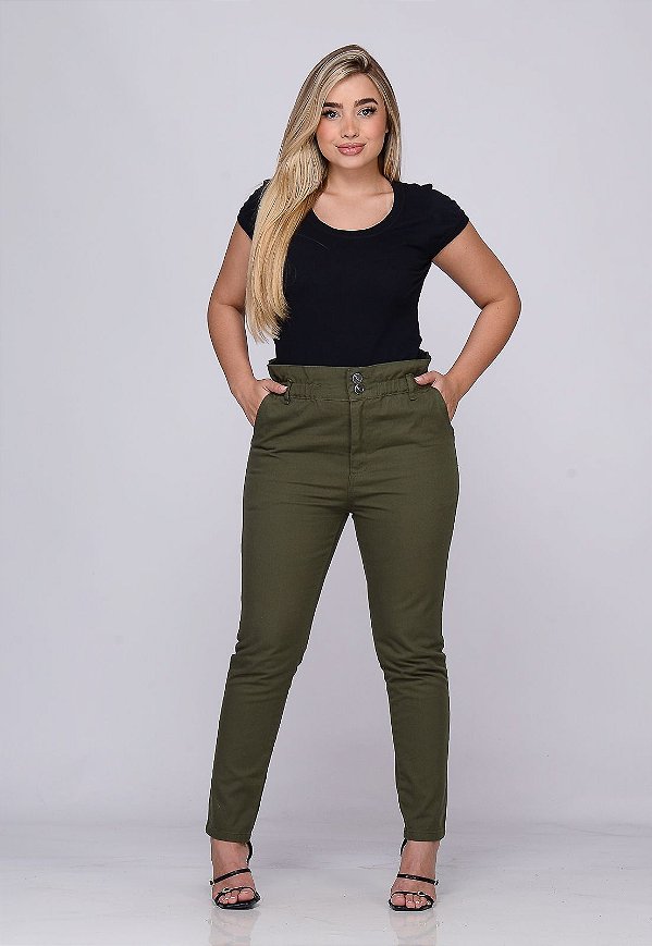 Calca Feminina 7921 Clochard Verde [F075]
