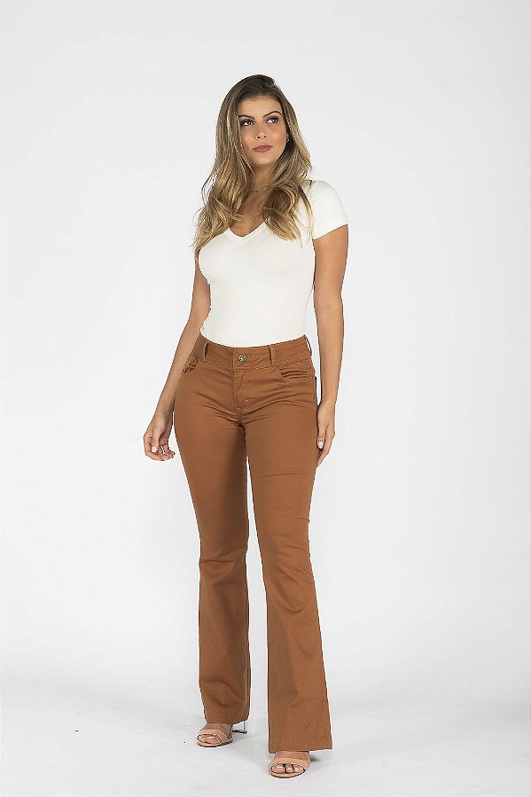 Calça Flair 7836 Caramelo Bella Canvas [F075]