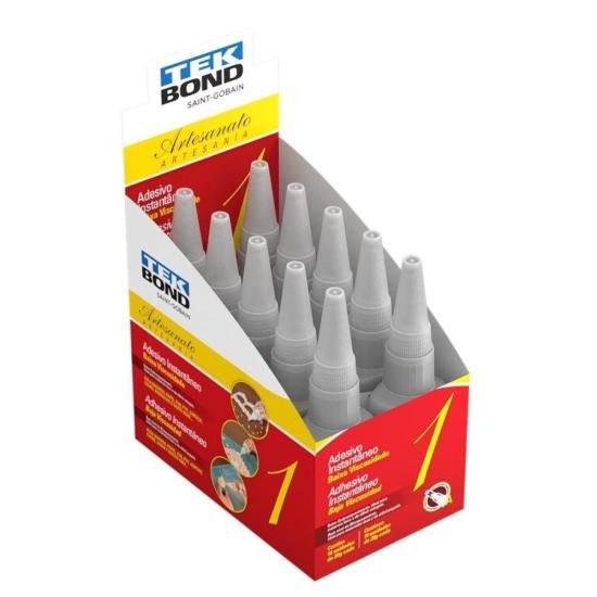 Adesivo Instantâneo Para Artesanato Nº1 20g (Caixa C/10) Tekbond [F002]