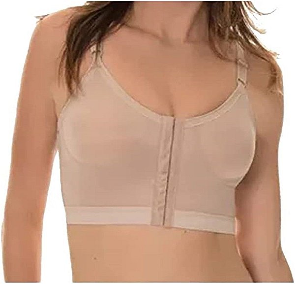 Sutia Reforçado Pos Cirurgico Mamoplastia Chocolate P 60107 New Form [F083]