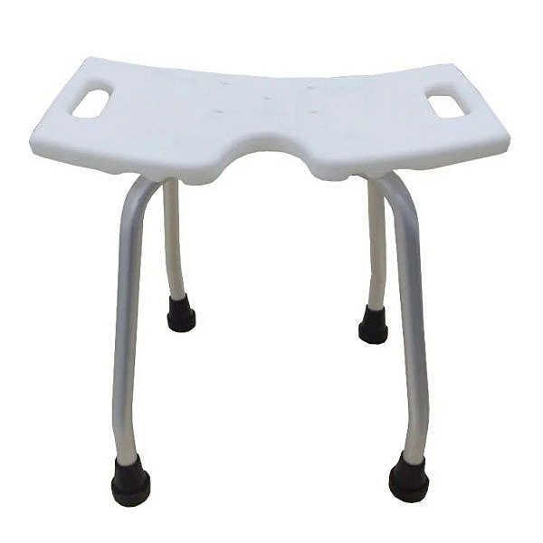 Banco De Banho Sem Encosto Branco Alo Banbr [F083]