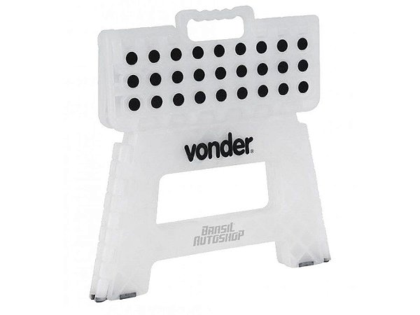 Banqueta Plastica Dobravel Branca 220mm Vonder [F083]