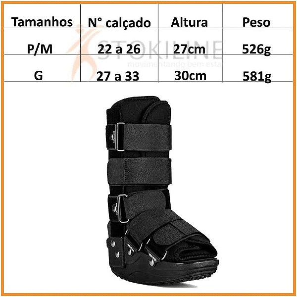 Bota Imobilizadora Comfort Infantil P/m Hidrolight Or1032 [F083]