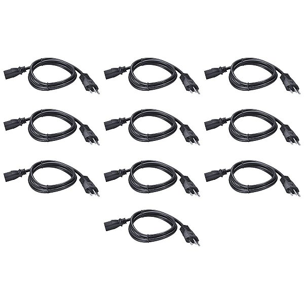 Cabo De Força Tripolar  Para Fonte 3x0,75 Mm 250v 1,2 Mts [F083]