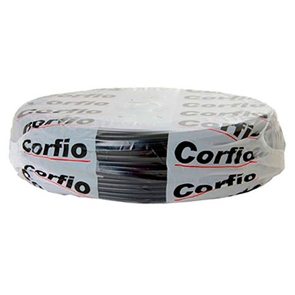Cabo Flexivel 2,5mm Rolo 100m Preto Corfio [F083]