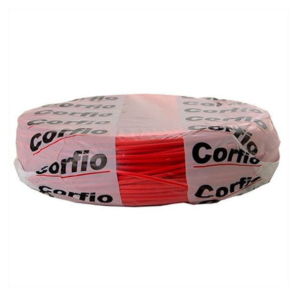 Cabo Flexivel 2,5mm Rolo 100m Vermelho Corfio [F083]