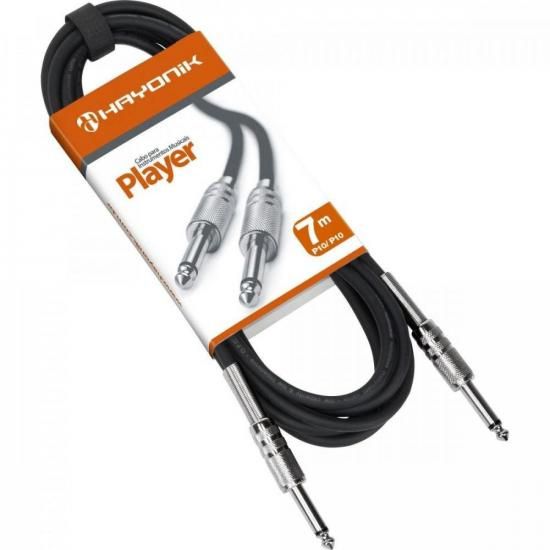 Cabo Para Instrumentos P10 X P10 7m Player Preto Hayonik [F083]
