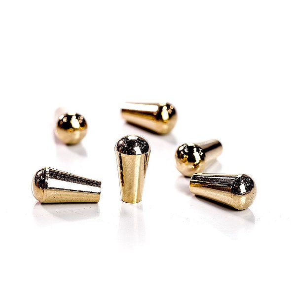 Knob Chaves Seletoras Guitarra (6 Peças) Spirit BTG-M3.5-GD [F035]