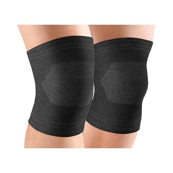 Joelheira Elastica Bamboo Preto G Hidrolight El09_3 [F083]