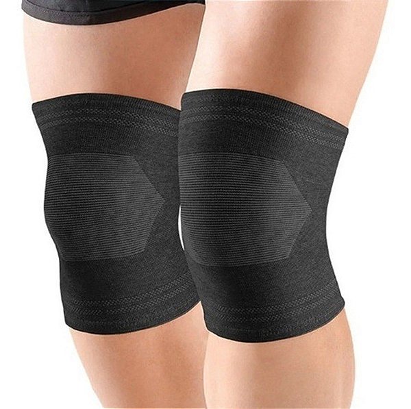 Joelheira Elastica Bamboo Preto M Hidrolight El09_2 [F083]