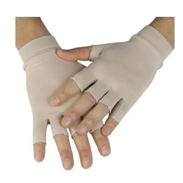 Luva Curta Com Protecao Uv Chocolate G New Form 81001 [F083]