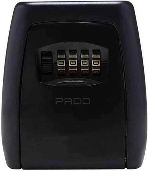 Mini Cofre De Parede Para Chaves Jóias Dinheiro Pado - Preto [F118]