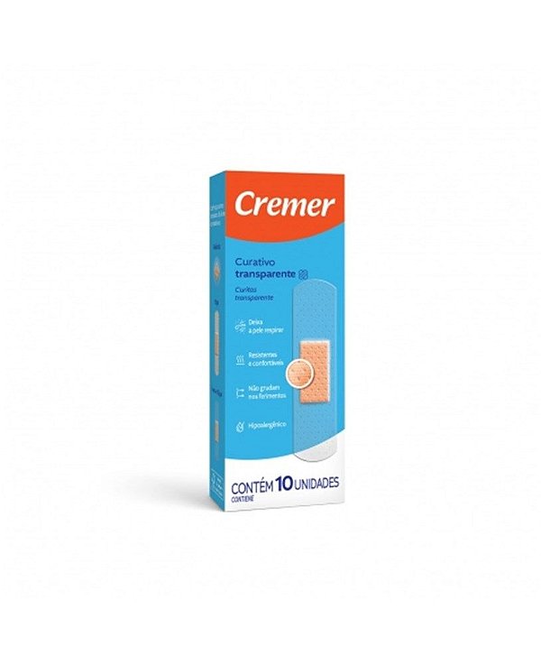 Curativo Transparente Com 10un Cremer [F083]