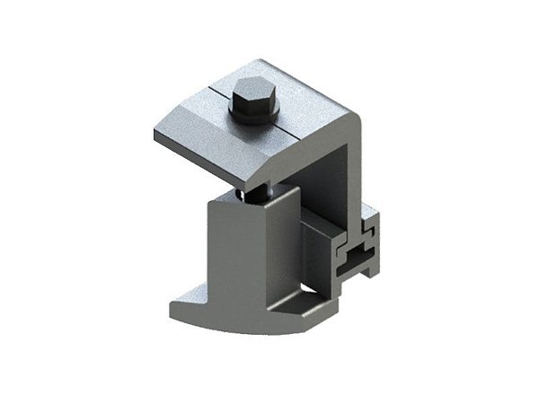 Estrutura Solar Fotovoltaico Solar Group Cj4gramptersmart End-clamp Final Smart Pacote C/ 4 Unds [F083]