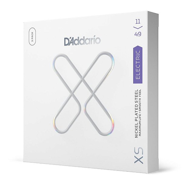 Encordoamento Guitarra Revestido 11-49 (3 Jogos) DAddario XS [F035]